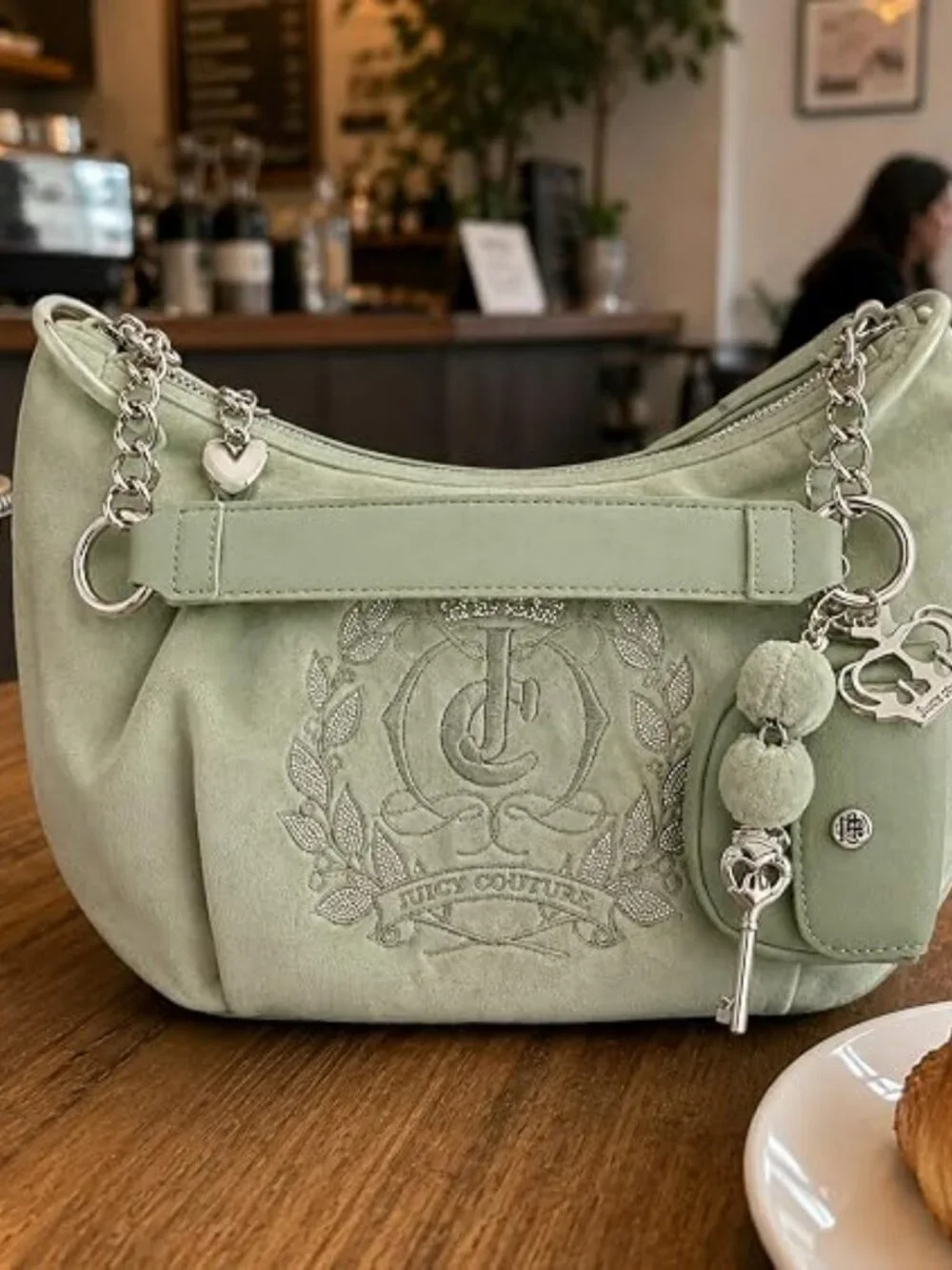 Juicy Couture Sparkle Royal Hobo Bag